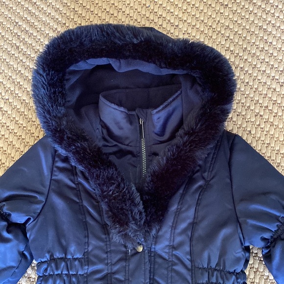 Rothschild Girls Faux Fur Puffer Jacket - Picture 2 of 9